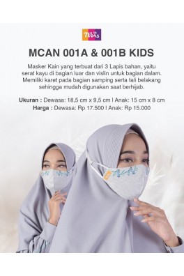 NIBRAS MASKER MCAN 001B Kids