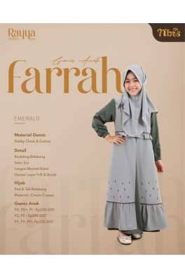 SARIMBIT NIBRAS GAMIS ANAK FARRAH
